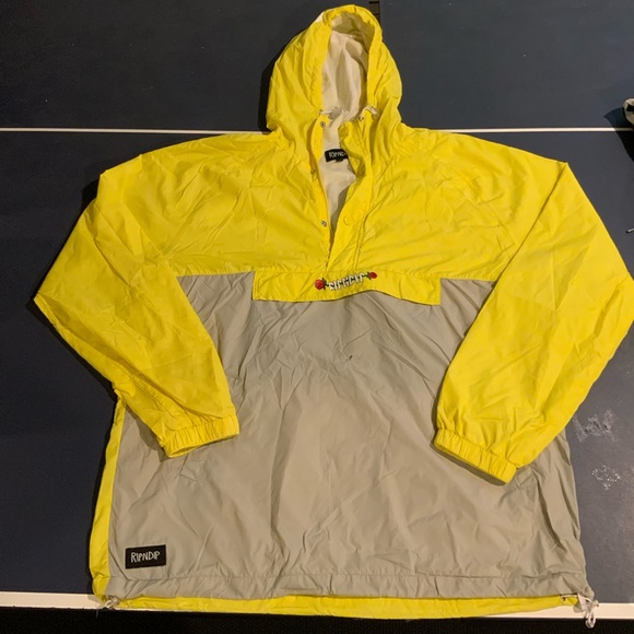Ripndip Jackets \u0026 Coats | Ripndip Yellow Anorak Quarter-Zip - Stop Being A Pussy | Color: Yellow | Size: XL | Clothesdude1's Closet